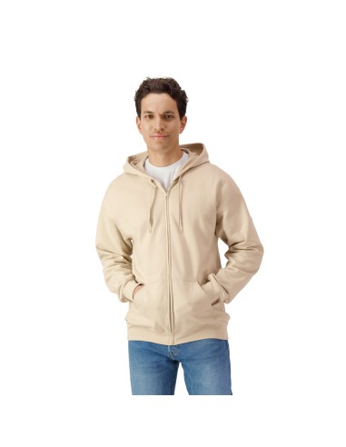 GIL-SF600-Softstyle® Midweight Fleece Adult Full Zip Hooded Sweatshirt